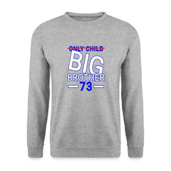 Brother 73 - Unisex Sweatshirt - salt & pepper - Front - Alina (178cm) & Michal (187cm)
