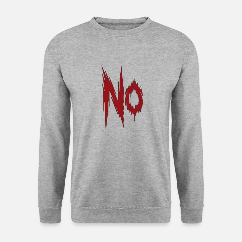 ABLEHNEN - Unisex Pullover - Weißgrau meliert