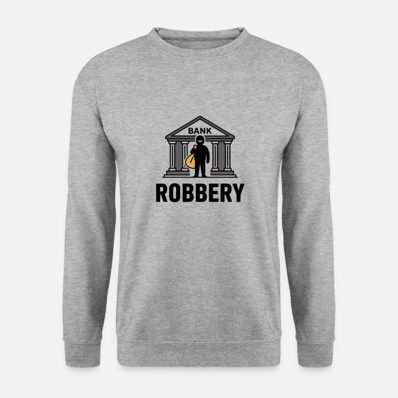 VISUALISIERUNG - Unisex Pullover - Weißgrau meliert