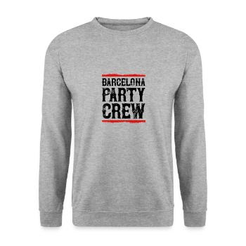 Barcelona Party Crew - Unisex Sweatshirt - salt & pepper - Front - Alina (178cm) & Michal (187cm)