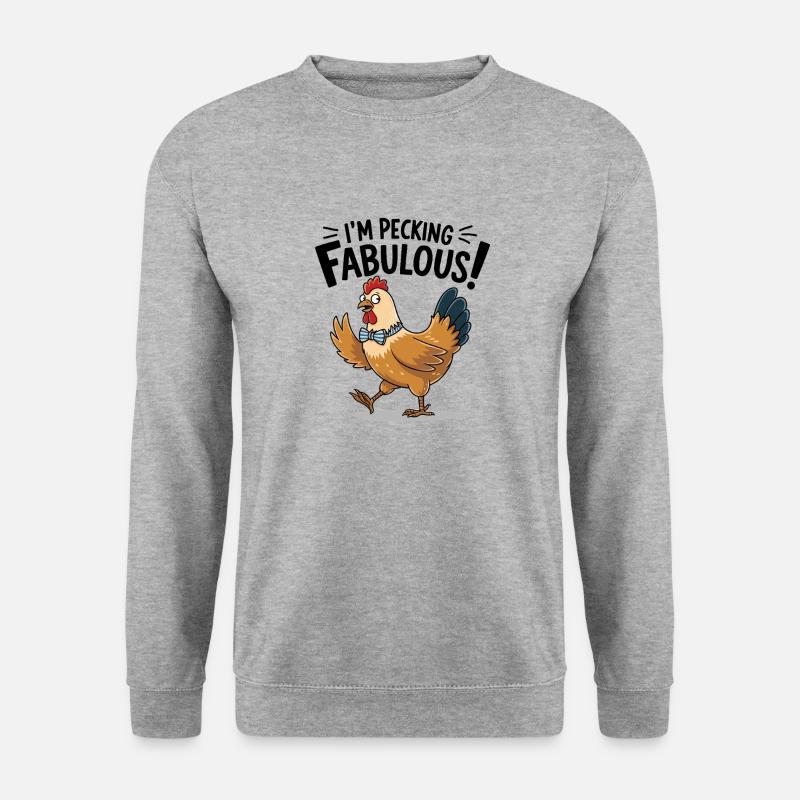 Chicken Chickens - Unisex Sweatshirt - salt & pepper
