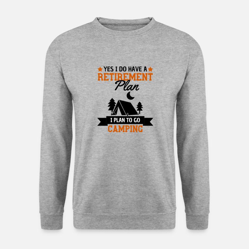 Camping Saying Retirement Plan - Unisex Sweatshirt - salt & pepper
