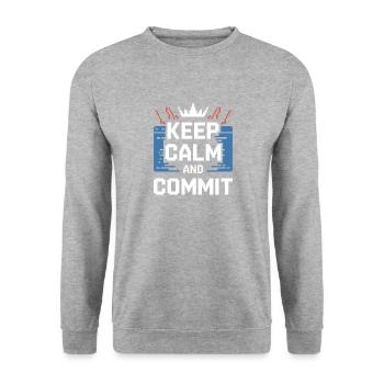 Codieren Von Ninja Programmer Debugging Master - Unisex Pullover - Weißgrau meliert - Vorne - Alina (178cm) & Michal (187cm)