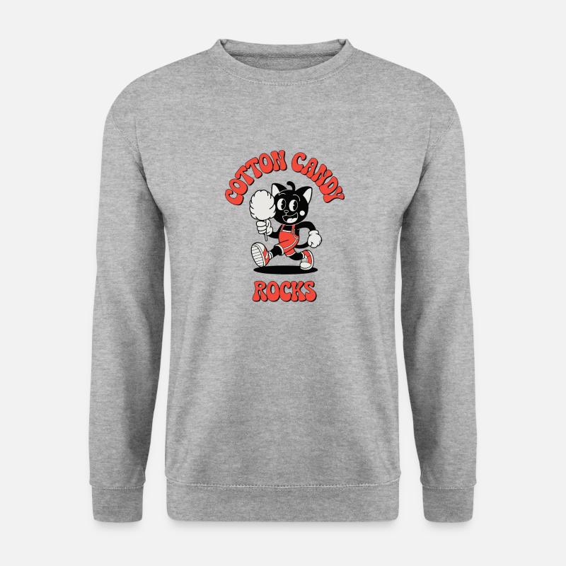 ZUCKERWATTE - Unisex Pullover - Weißgrau meliert