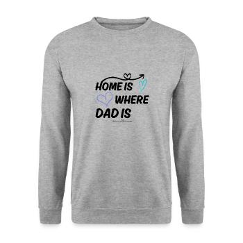 Meilleur papa Papa Design Papa Dire - Sweat-shirt Unisexe - gris chiné - Devant - Alina (178cm) & Michal (187cm)