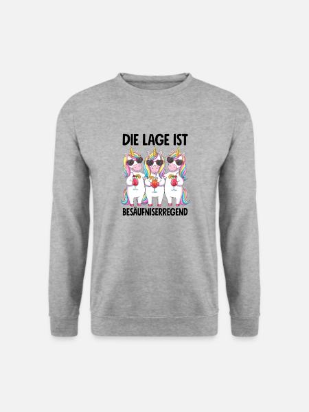 The situation is drunkenness - Unisex Sweatshirt - salt & pepper