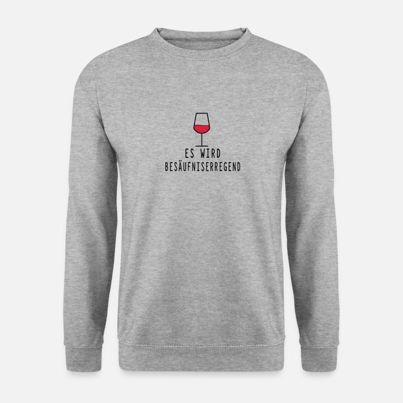 Besäufniserregend - Unisex Pullover - Weißgrau meliert