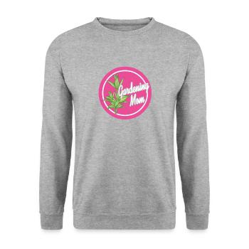 Jardinage Maman Plante Amoureux Fête des Mères - Sweat-shirt Unisexe - gris chiné - Devant - Alina (178cm) & Michal (187cm)