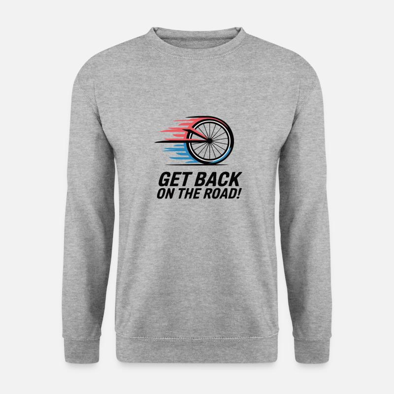 FAHRRAD-RÄDER - Unisex Pullover - Weißgrau meliert