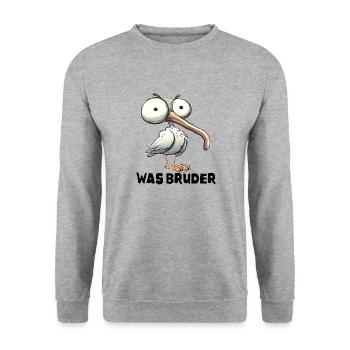 Quel Frère Meme Dire Cadeau - Sweat-shirt Unisexe - gris chiné - Devant - Alina (178cm) & Michal (187cm)