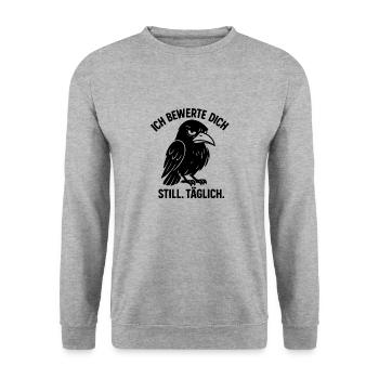 Raabe - Unisex Pullover - Weißgrau meliert - Vorne - Alina (178cm) & Michal (187cm)
