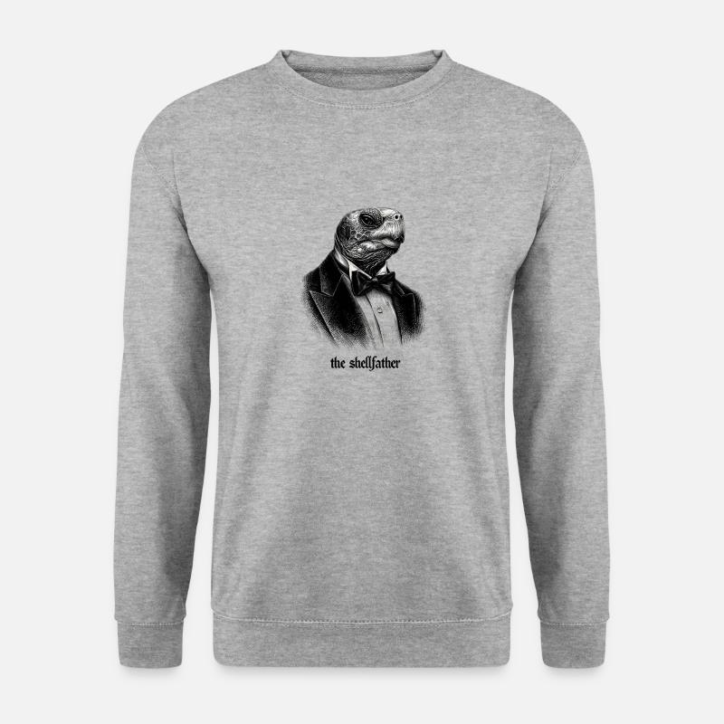 Shellfather Turtle - Unisex Sweatshirt - salt & pepper