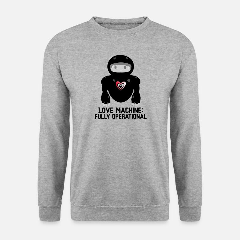 Love Machine: Fully Operational - Unisex Sweatshirt - salt & pepper