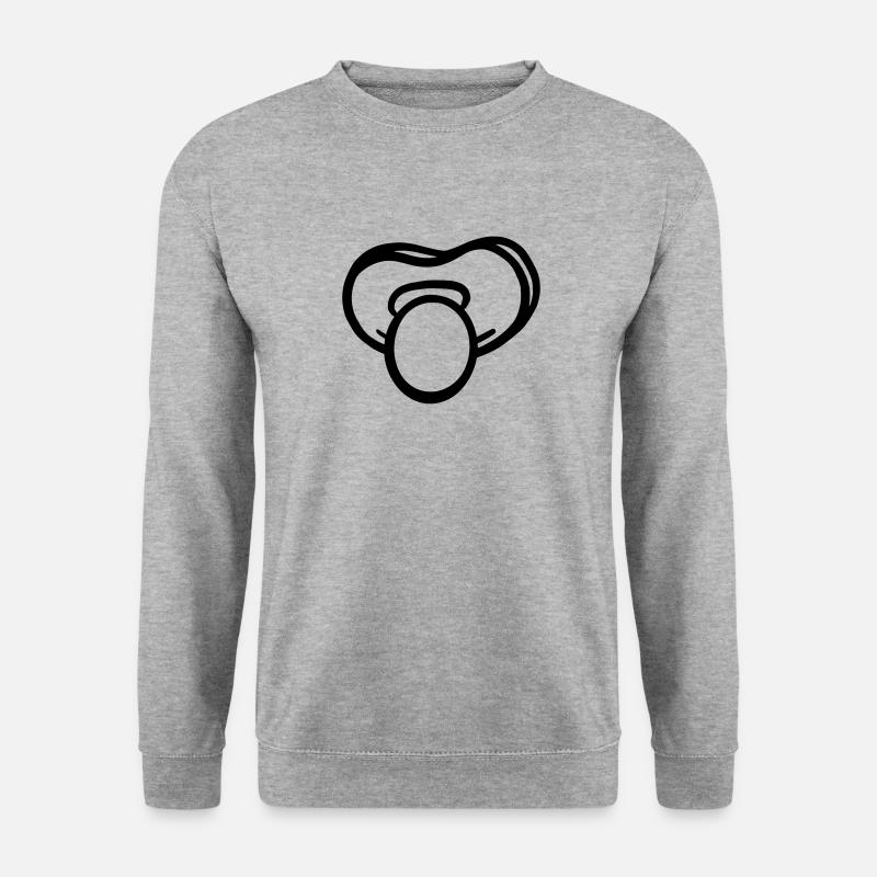 Pacifier Vector - Unisex Sweatshirt - salt & pepper