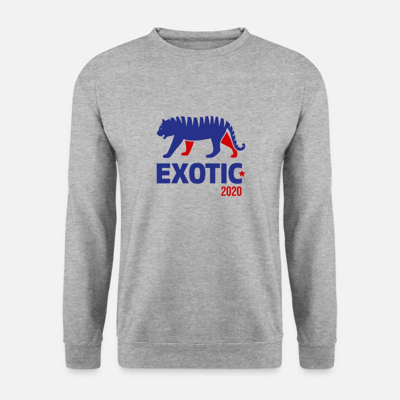 Joe Exotic für Präsident 2020 - Unisex Pullover - Weißgrau meliert
