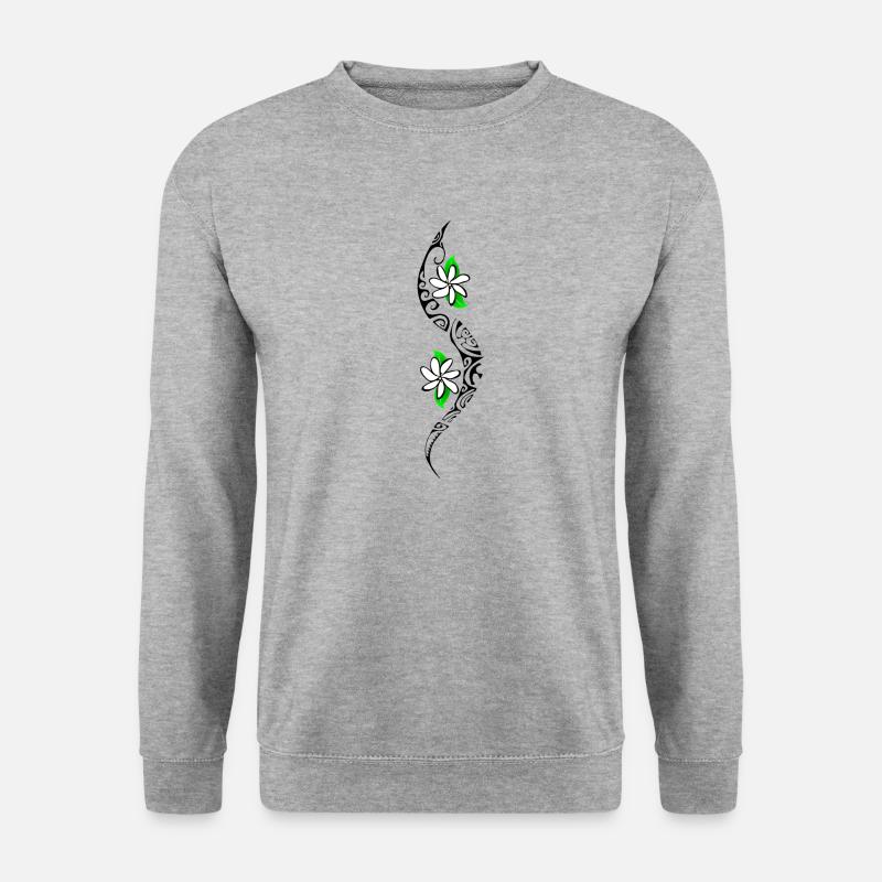 TAITIARE - Unisex Pullover - Weißgrau meliert