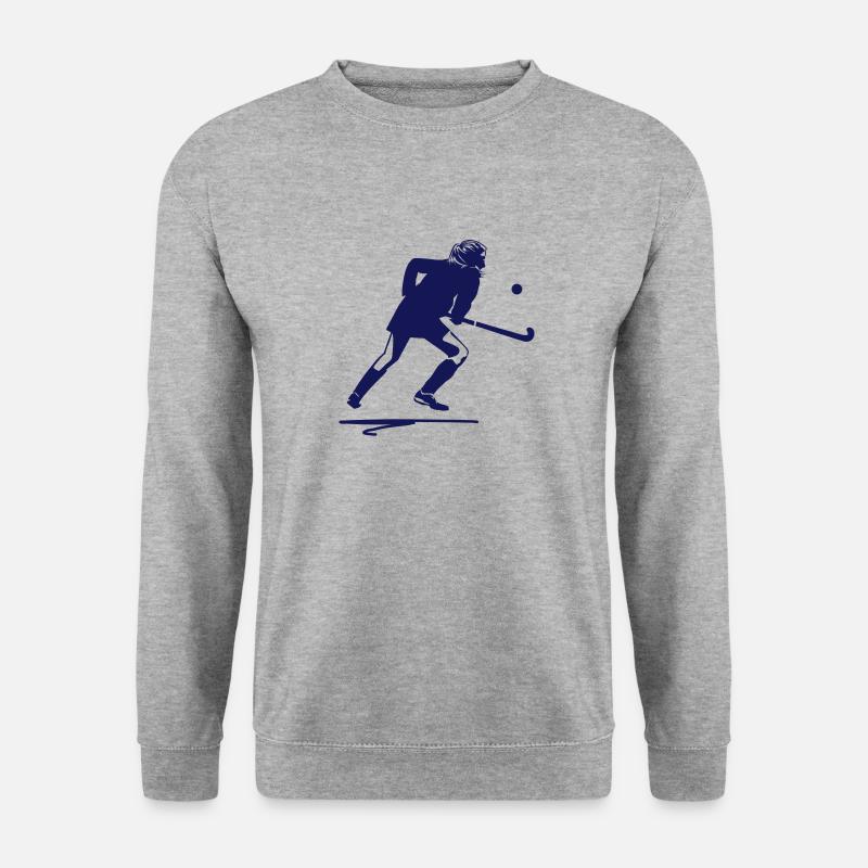 Feldhockey Spielerin - Unisex Pullover - Weißgrau meliert