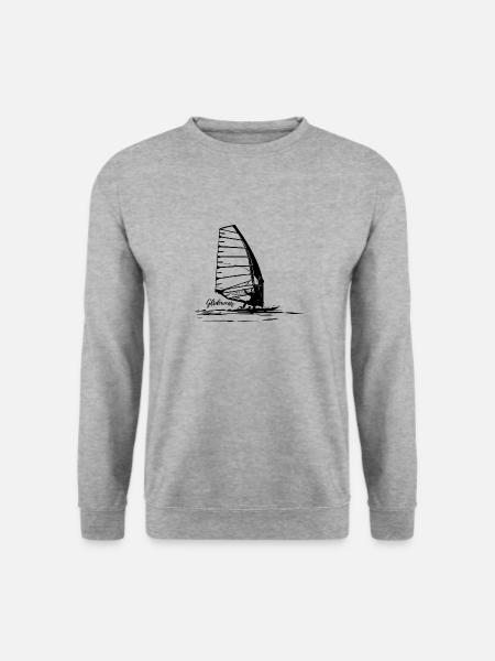 Windsurf Gliding Sketch - Unisex Sweatshirt - salt & pepper