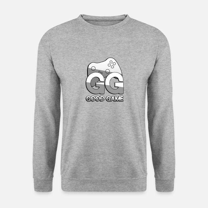 GG GOOD GAME + Controller - Gaming - Unisex Sweatshirt - salt & pepper