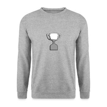 Trophée - Illustration - Sweat-shirt Unisexe - gris chiné - Devant - Alina (178cm) & Michal (187cm)