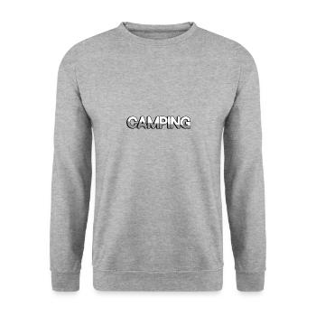 CAMPING - Camping - Unisex Pullover - Weißgrau meliert - Vorne - Alina (178cm) & Michal (187cm)
