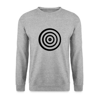 Ziel - Unisex Pullover - Weißgrau meliert - Vorne - Alina (178cm) & Michal (187cm)