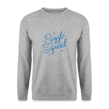 Puzzle Squad Hobby Puzzler Jigsaw - Unisex Sweatshirt - salt & pepper - Front - Alina (178cm) & Michal (187cm)