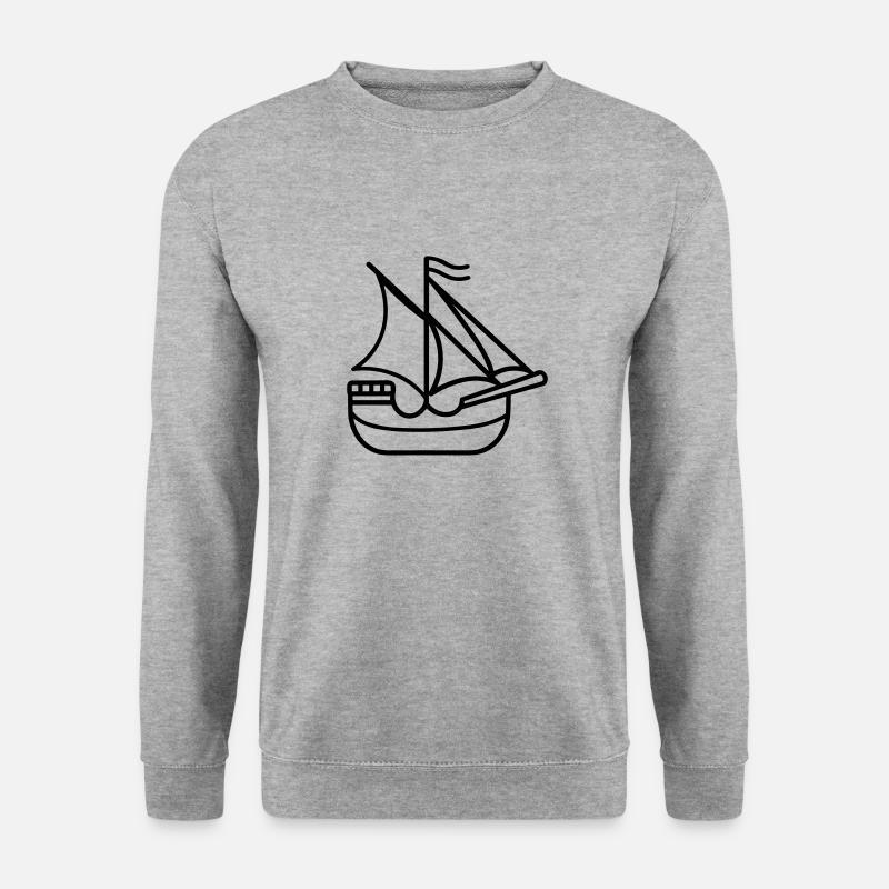 Pirate ship - Unisex Sweatshirt - salt & pepper