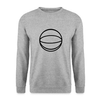 Ballon de basket - Sweat-shirt Unisexe - gris chiné - Devant - Alina (178cm) & Michal (187cm)