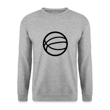 Basketball - Unisex Sweatshirt - salt & pepper - Front - Alina (178cm) & Michal (187cm)
