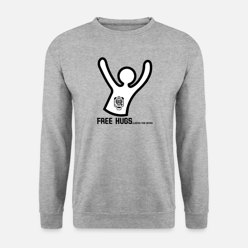 Câlins gratuits (offre à durée limitée) - Sweat-shirt Unisexe - gris chiné