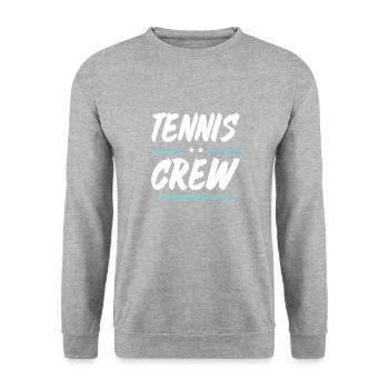 Équipe de tennis - Sweat-shirt Unisexe - gris chiné - Devant - Alina (178cm) & Michal (187cm)