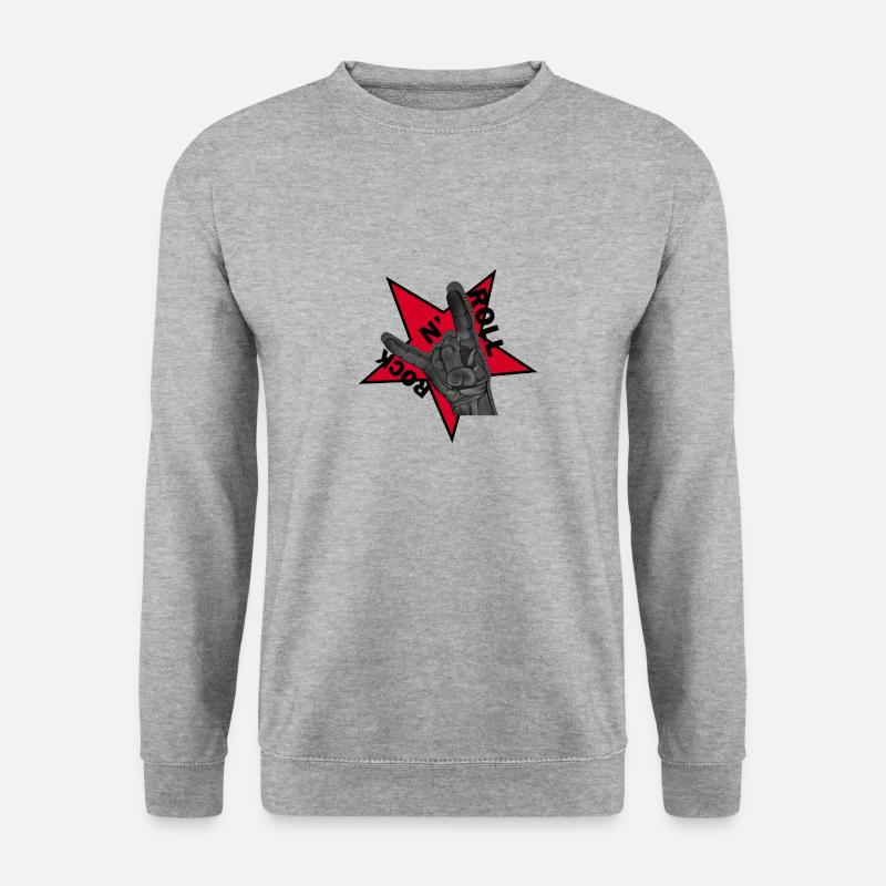 Rock n 'roll - Sweat-shirt Unisexe - gris chiné