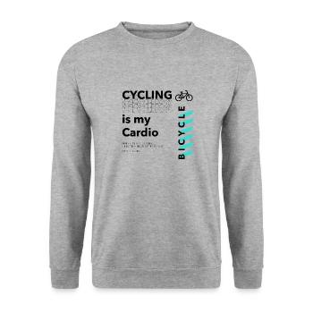Le cyclisme comme vélo de cardio-training Mobility - Sweat-shirt Unisexe - gris chiné - Devant - Alina (178cm) & Michal (187cm)