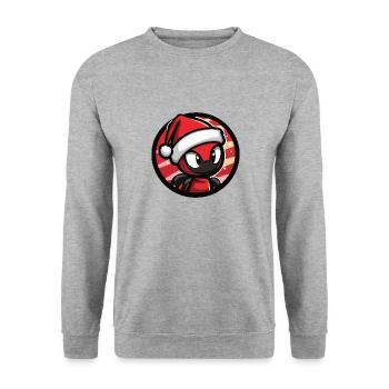 Ant Christmas Animal - Unisex Sweatshirt - salt & pepper - Front - Alina (178cm) & Michal (187cm)