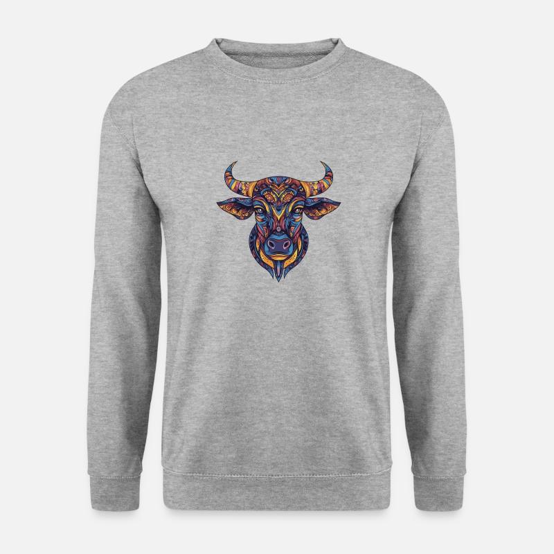Bulle Bunt - Unisex Pullover - Weißgrau meliert