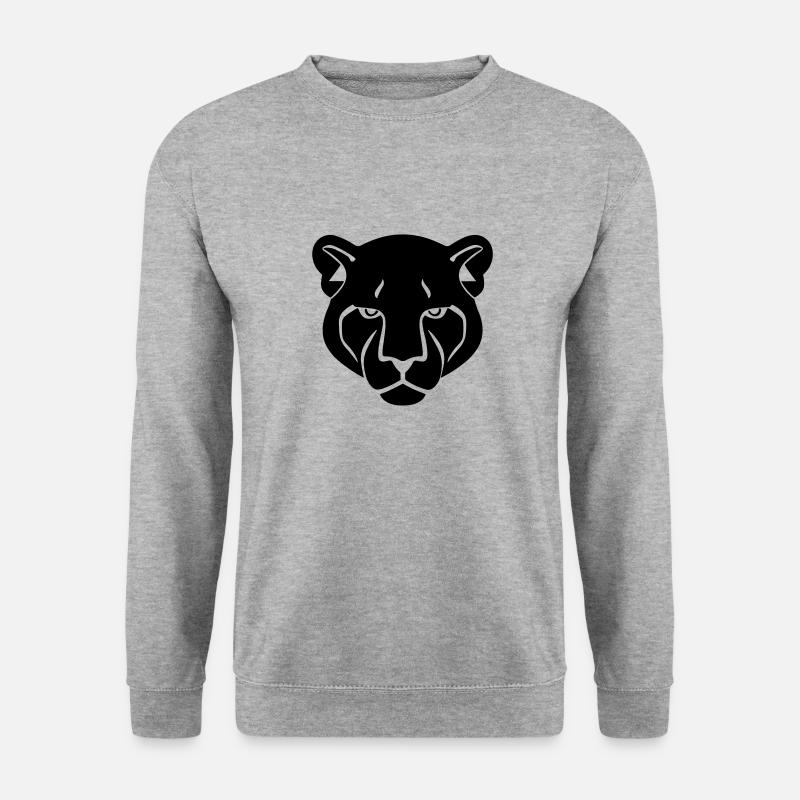 Panther's Head - Unisex Sweatshirt - salt & pepper