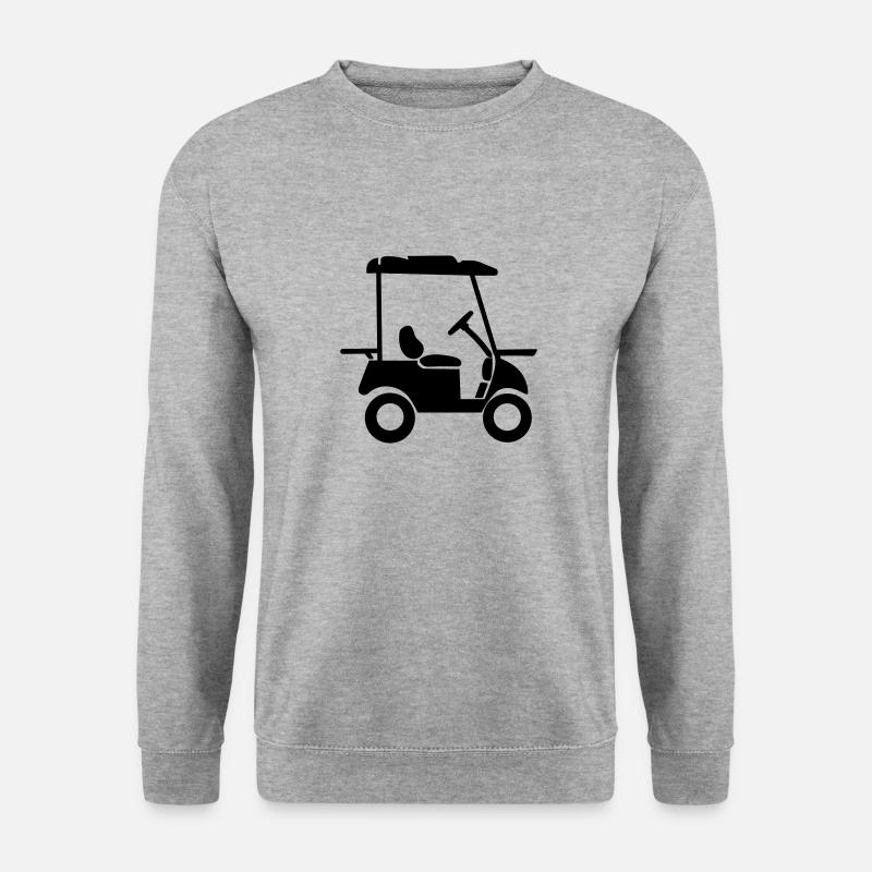 Golfwagen - Unisex Pullover - Weißgrau meliert