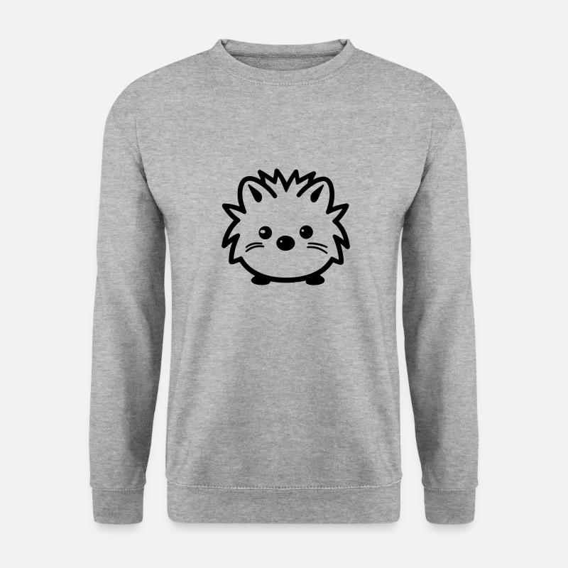 Hérisson - Sweat-shirt Unisexe - gris chiné