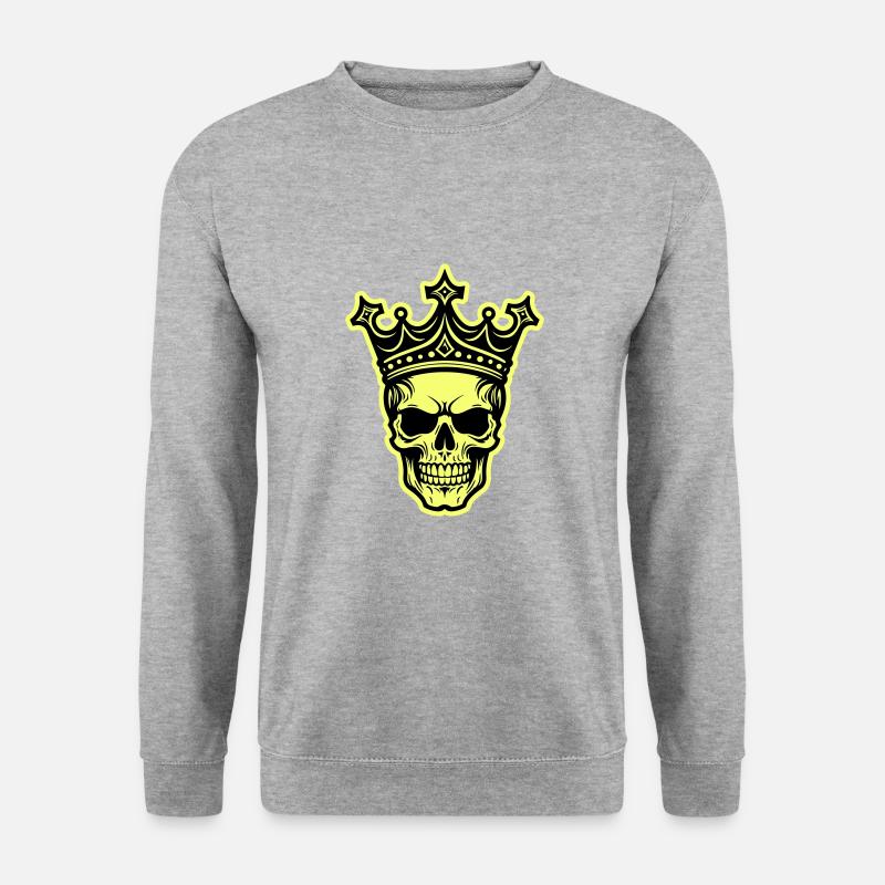 Skull King Crown - Unisex Sweatshirt - salt & pepper