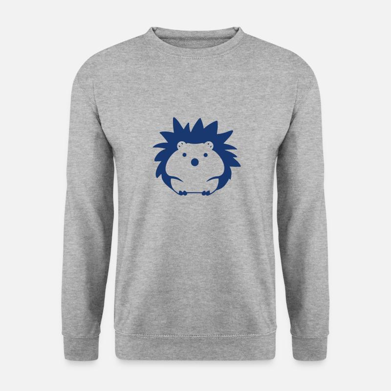 Igel - Unisex Pullover - Weißgrau meliert