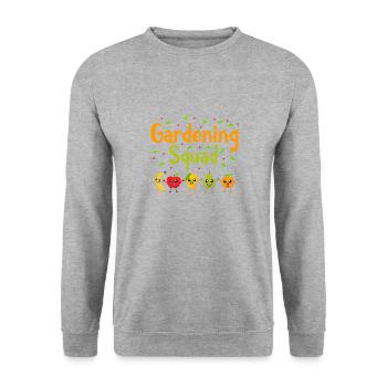 Jardinier mignon, amateur de légumes, amoureux de - Sweat-shirt Unisexe - gris chiné - Devant - Alina (178cm) & Michal (187cm)