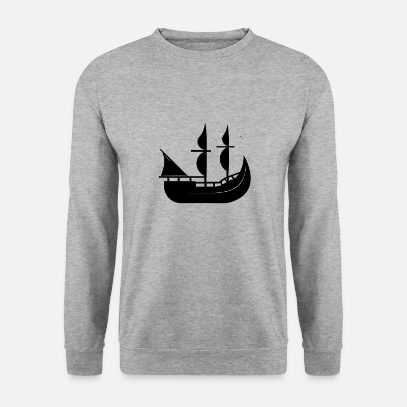Bateau pirate - Sweat-shirt Unisexe - gris chiné