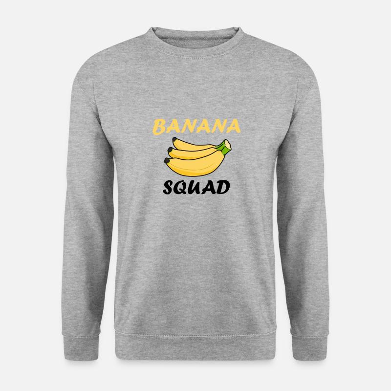 Banana Squad Süßes Sprichwort - Unisex Pullover - Weißgrau meliert