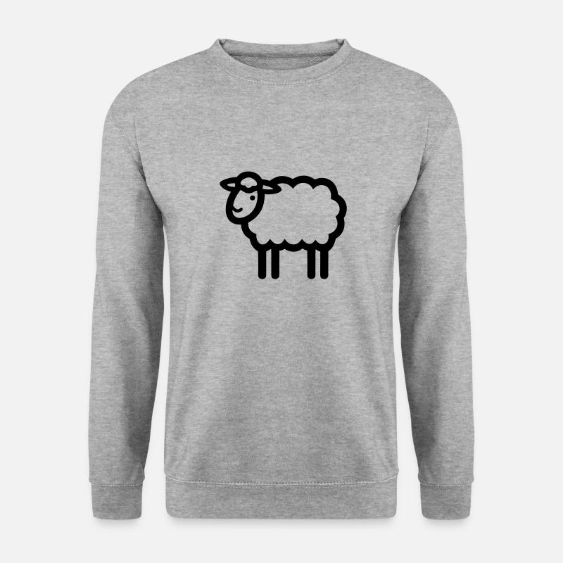 Schaf - Unisex Pullover - Weißgrau meliert