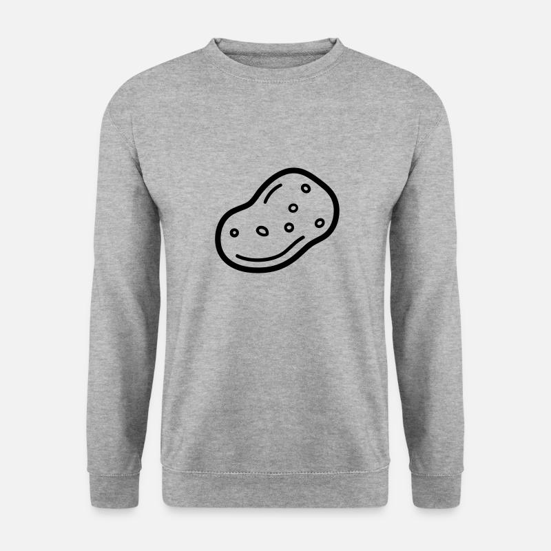 Kartoffel - Unisex Pullover - Weißgrau meliert