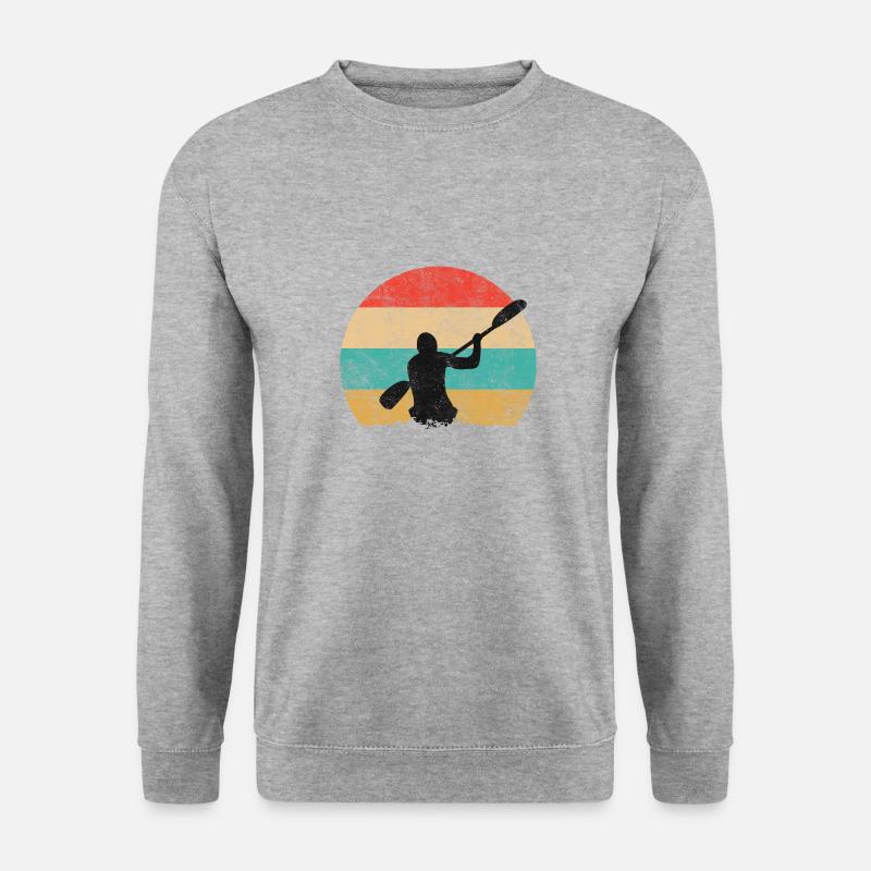 Paddeln - Unisex Pullover - Weißgrau meliert