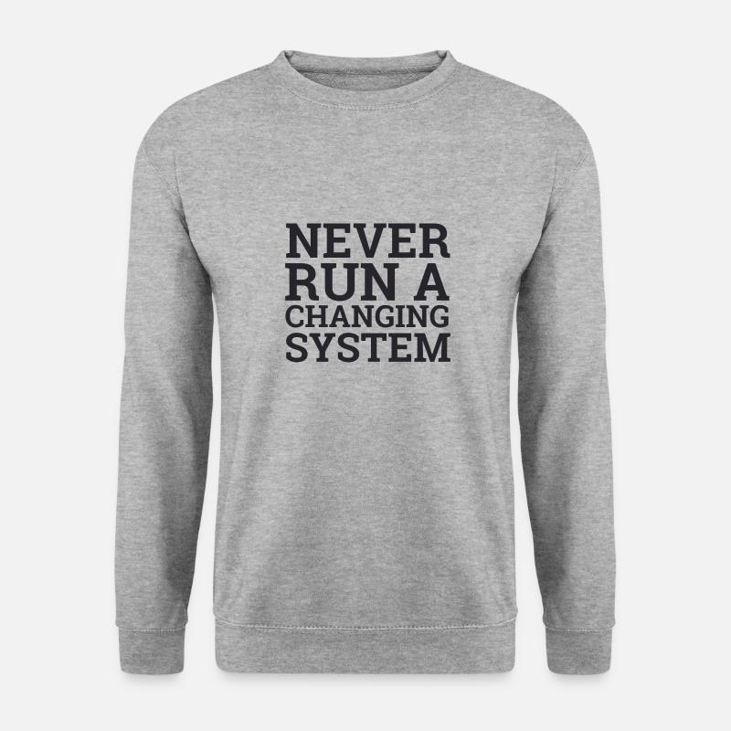 "Agile - Changing System | "Scrum Master" - Unisex Pullover - Weißgrau meliert
