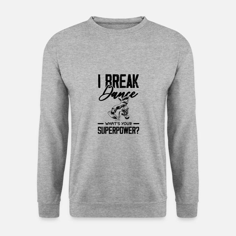 breakdance tanzen - Unisex Pullover - Weißgrau meliert