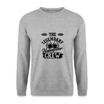 Hangover Team - Unisex Sweatshirt - salt & pepper - Front - Alina (178cm) & Michal (187cm)